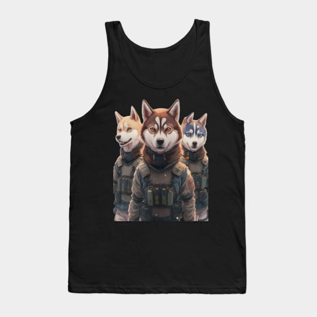 HUSKY SQUAD Tank Top by TshirtMA